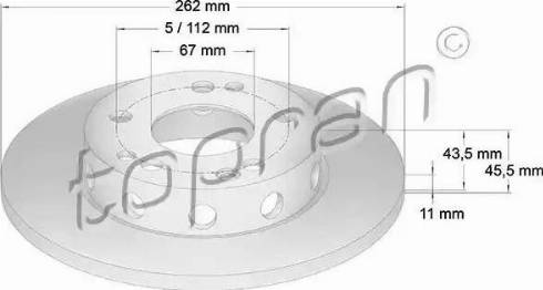 Topran 400 850 - Bremžu diski autospares.lv