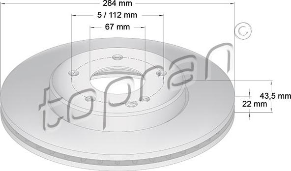 Topran 400 853 - Bremžu diski www.autospares.lv