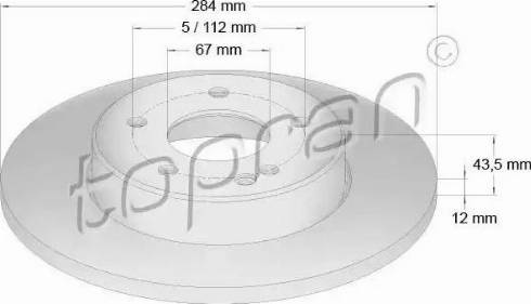 Topran 400 852 - Bremžu diski www.autospares.lv