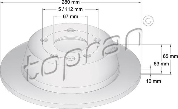 Topran 400 865 - Bremžu diski www.autospares.lv