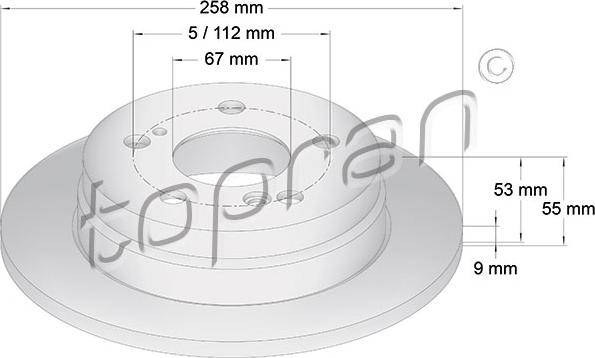 Topran 400 860 - Bremžu diski www.autospares.lv