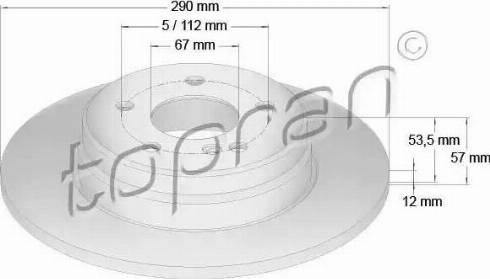 Topran 400 862 - Bremžu diski www.autospares.lv