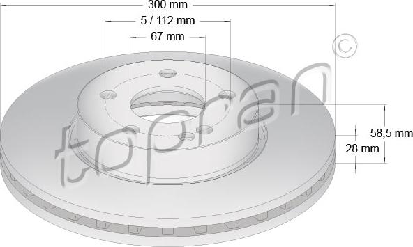 Topran 401 930 - Bremžu diski www.autospares.lv