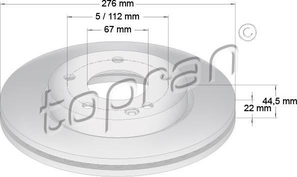 Topran 401 401 - Bremžu diski www.autospares.lv