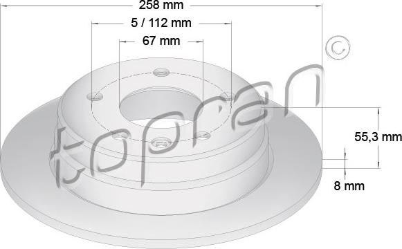 Topran 401 056 - Тормозной диск www.autospares.lv