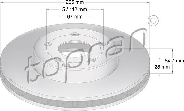 Topran 401 051 - Bremžu diski www.autospares.lv