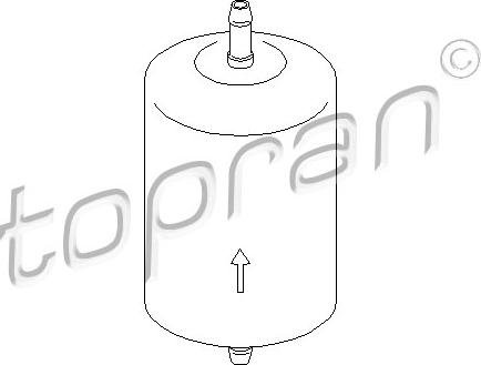 Topran 401 032 - Degvielas filtrs www.autospares.lv