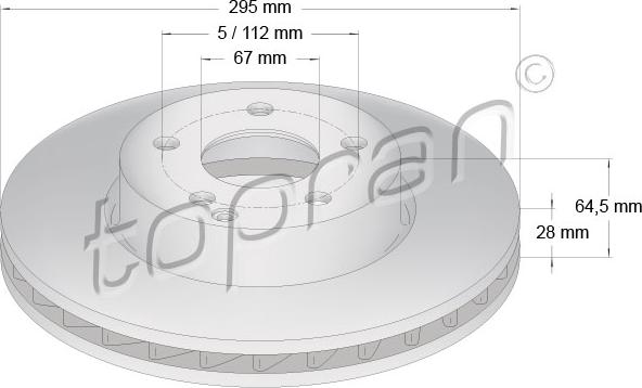 Topran 401 899 - Bremžu diski www.autospares.lv