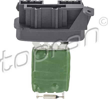 Topran 401 829 - Resistor, interior blower www.autospares.lv