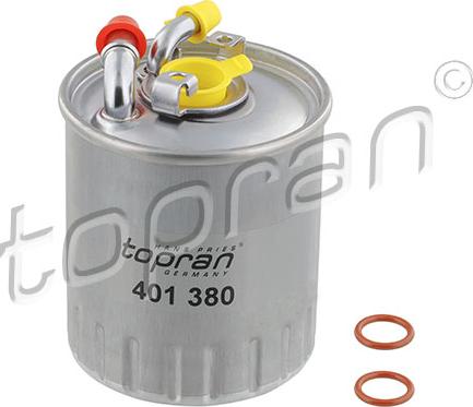 Topran 401 380 - Degvielas filtrs www.autospares.lv