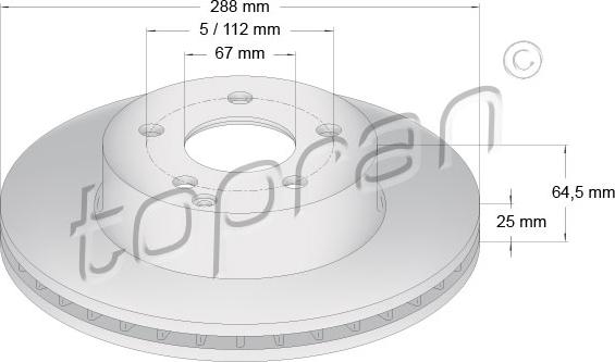 Topran 401 709 - Bremžu diski www.autospares.lv