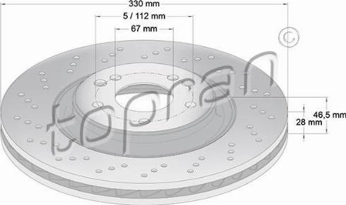 Topran 408 575 - Bremžu diski www.autospares.lv