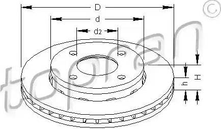 Topran 407 958 - Bremžu diski www.autospares.lv