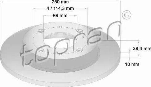 Topran 407 960 - Bremžu diski www.autospares.lv