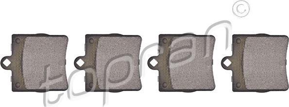 Topran 407 763 - Bremžu uzliku kompl., Disku bremzes www.autospares.lv