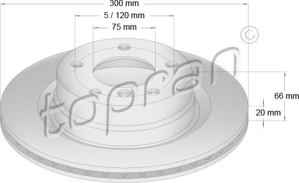 Topran 500 949 - Bremžu diski autospares.lv