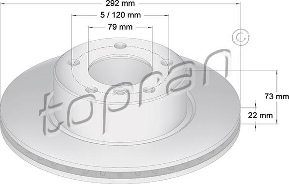 Topran 500 945 - Bremžu diski www.autospares.lv