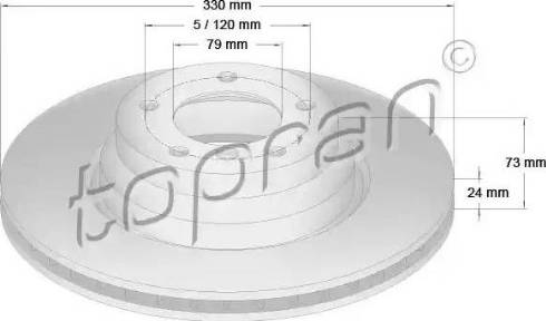 Topran 500 946 - Тормозной диск www.autospares.lv