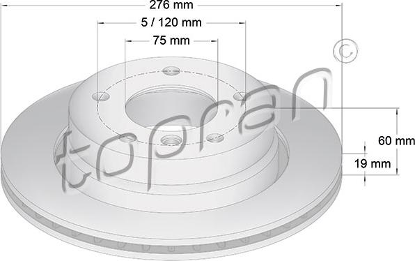 Topran 500 577 - Bremžu diski autospares.lv