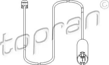 Topran 500 666 - Indikators, Bremžu uzliku nodilums autospares.lv