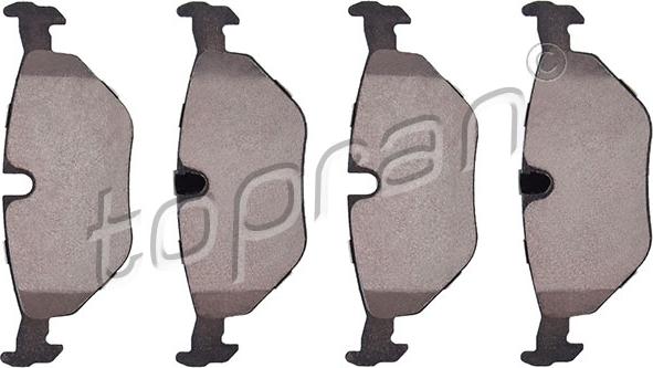 Topran 500 384 - Brake Pad Set, disc brake www.autospares.lv