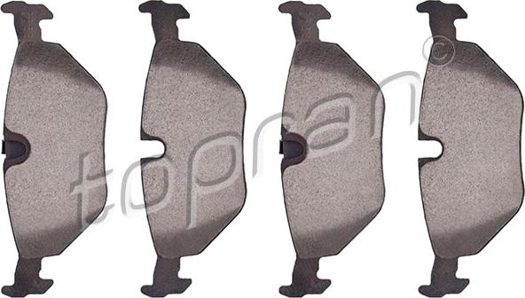 Topran 500 383 - Brake Pad Set, disc brake www.autospares.lv