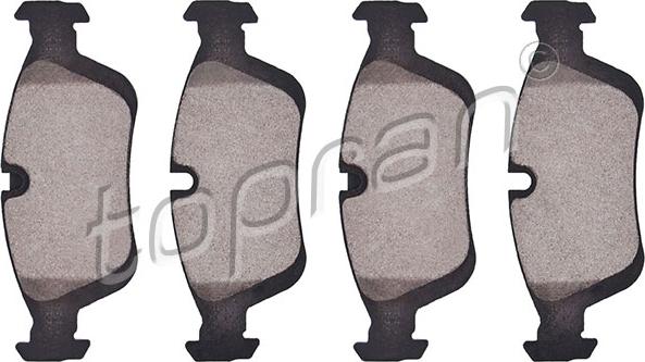 Topran 500 378 - Brake Pad Set, disc brake www.autospares.lv