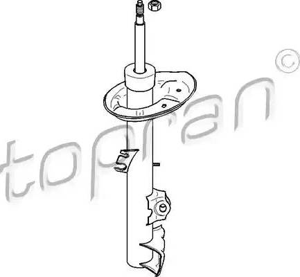 Topran 501 621 - Shock Absorber www.autospares.lv