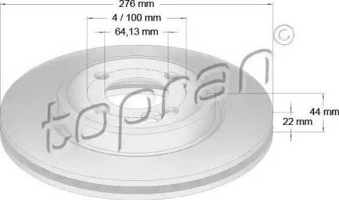 Topran 501 014 - Bremžu diski www.autospares.lv