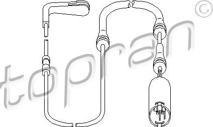 Topran 501 837 - Indikators, Bremžu uzliku nodilums www.autospares.lv