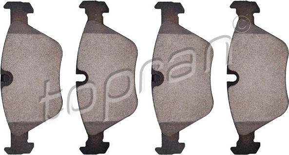 Topran 501 240 - Brake Pad Set, disc brake www.autospares.lv