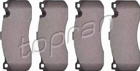 Topran 501 716 - Brake Pad Set, disc brake www.autospares.lv