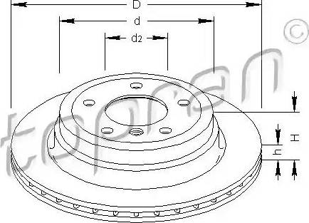 Topran 501 717 - Bremžu diski autospares.lv