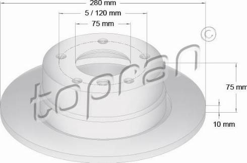 Topran 502 027 - Bremžu diski www.autospares.lv