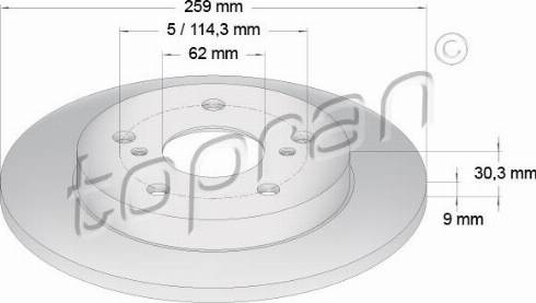 Topran 600 594 - Bremžu diski www.autospares.lv