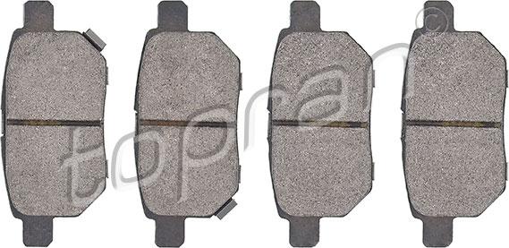 Topran 600 595 - Тормозные колодки, дисковые, комплект www.autospares.lv