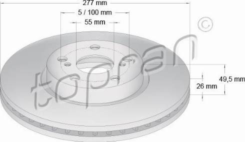 Topran 600 598 - Bremžu diski www.autospares.lv