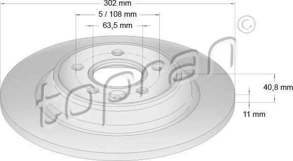 Topran 600 647 - Bremžu diski www.autospares.lv