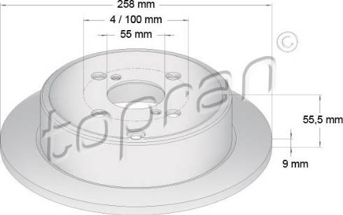 Topran 600 604 - Bremžu diski www.autospares.lv