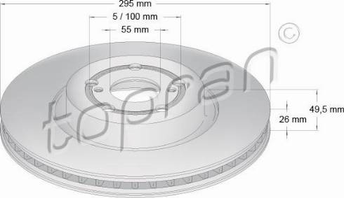 Topran 600 600 - Bremžu diski www.autospares.lv