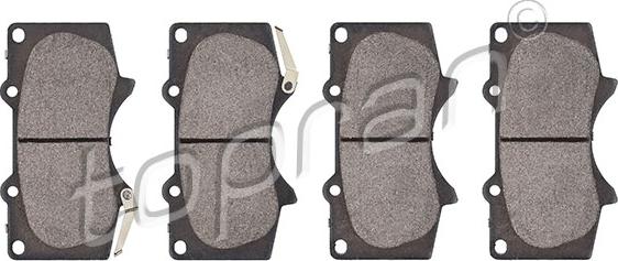 Topran 600 619 - Brake Pad Set, disc brake www.autospares.lv