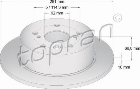 Topran 600 616 - Bremžu diski autospares.lv