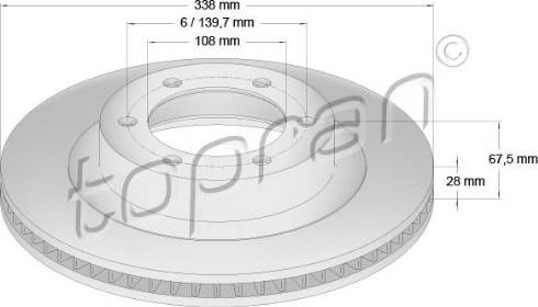 Topran 600 618 - Bremžu diski www.autospares.lv