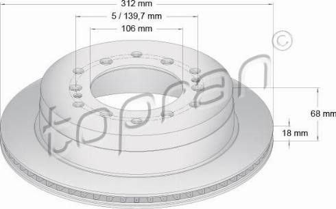 Topran 600 620 - Bremžu diski www.autospares.lv