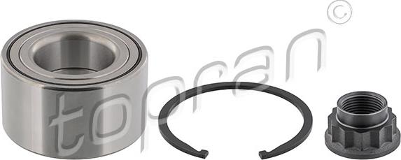 Topran 600 233 - Wheel hub, bearing Kit www.autospares.lv