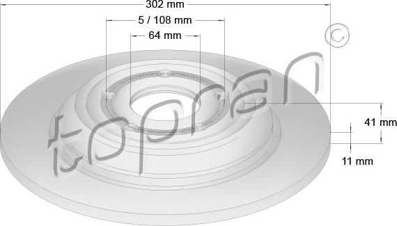 Topran 631 168 - Bremžu diski www.autospares.lv