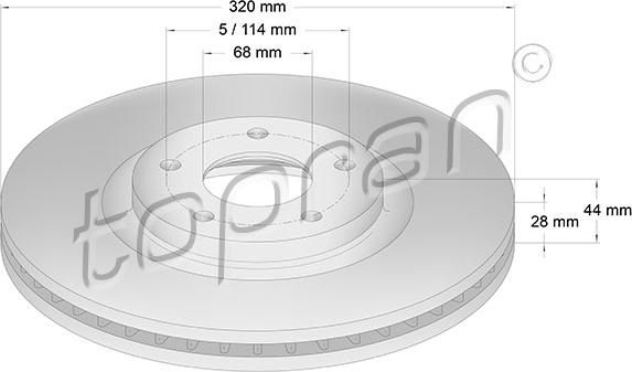 Topran 631 176 - Bremžu diski www.autospares.lv