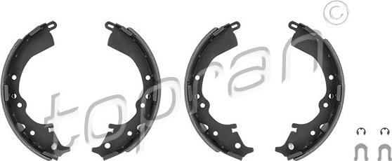 Topran 633 908 - Brake Shoe Set www.autospares.lv