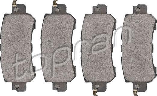 Topran 624 509 - Brake Pad Set, disc brake www.autospares.lv