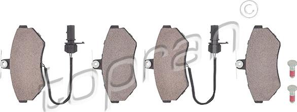 Topran 109 468 - Brake Pad Set, disc brake www.autospares.lv